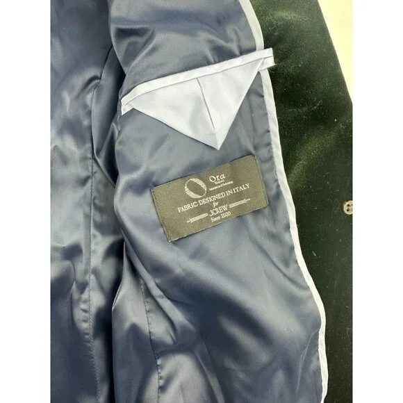 J.Crew Alexandra Velvet Blazer Italian Formal Holidays Lux CF274 Emerald Green 4 - Picture 6 of 10